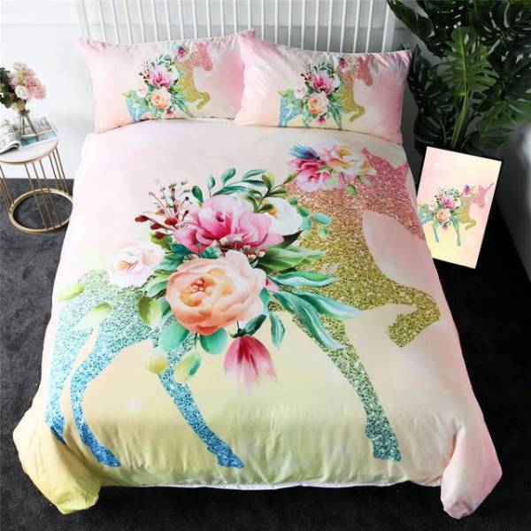Fleur Unicorn Bed Set